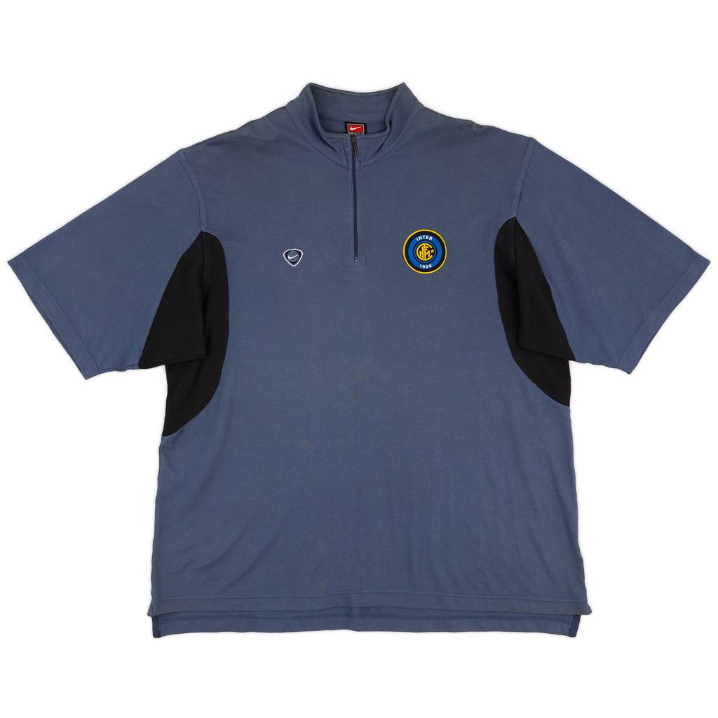 2000-01 Inter Milan Nike 1/4 Zip Training Top - 8/10 - (XL)