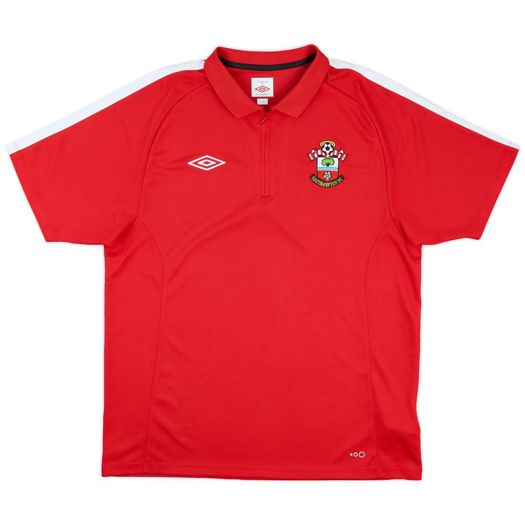 2010-11 Southampton Umbro 1/4 Zip Polo Shirt - 8/10 - (L)