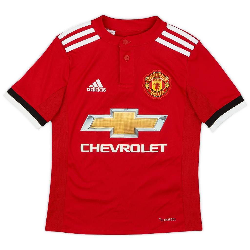 2017-18 Manchester United Home Shirt - 8/10 - (7-8 Years)