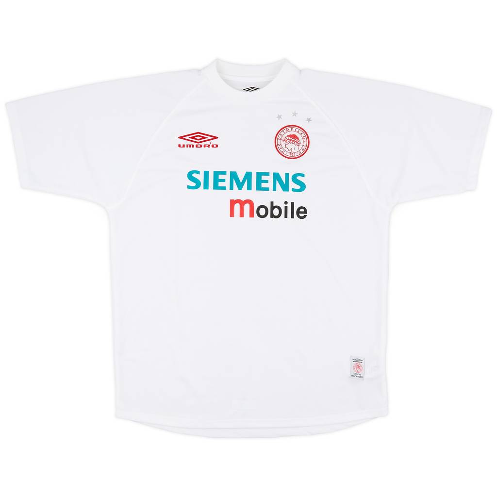 2001-02 Olympiakos Away Shirt - 7/10 - (XL)