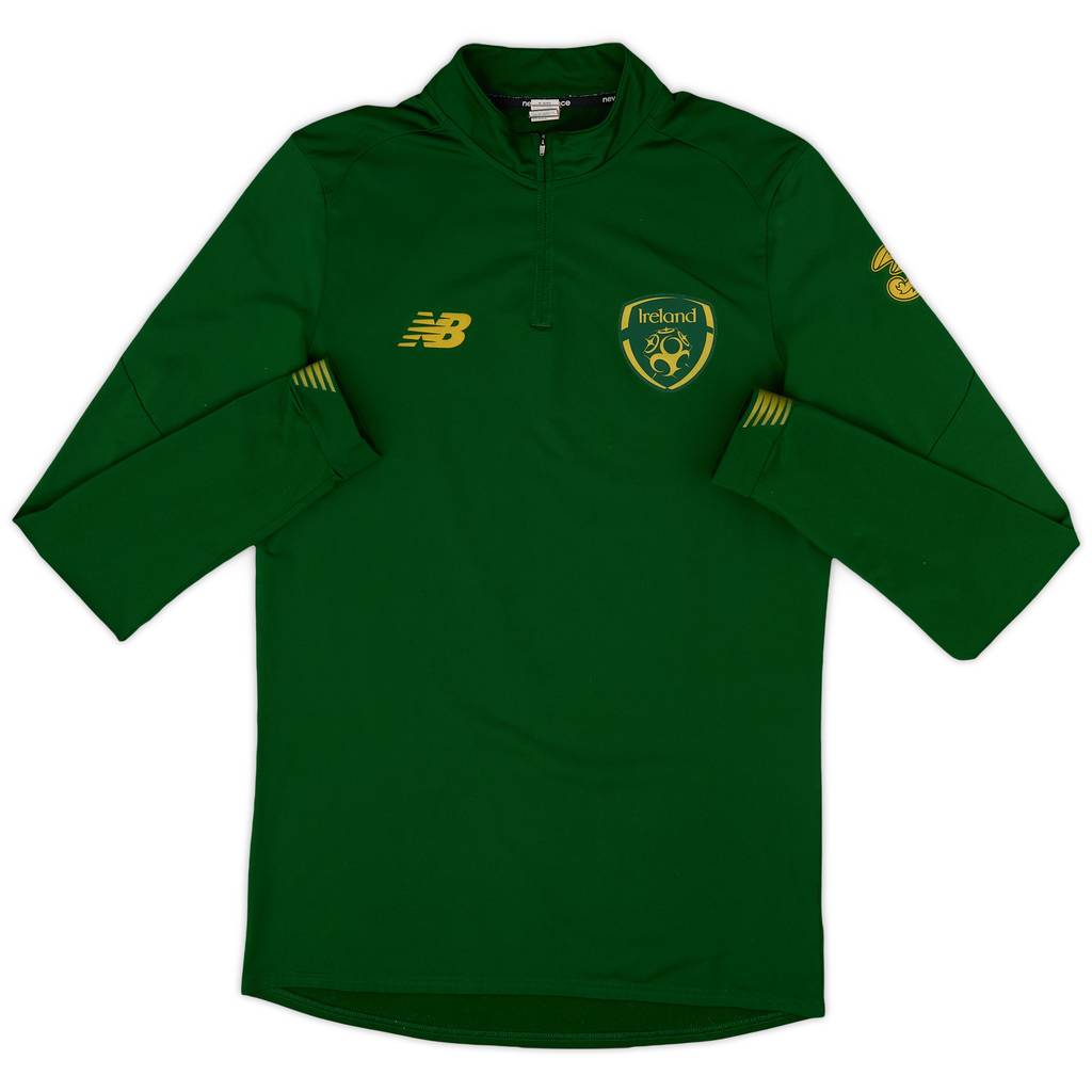 2017-18 Ireland New Balance 1/4 Zip Training Top - 9/10 - (M)