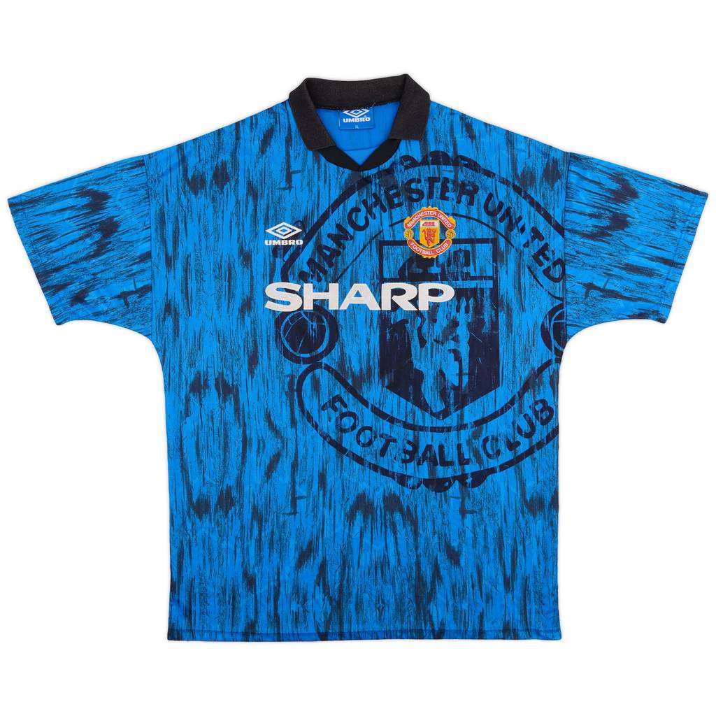 1992-93 Manchester United Away Shirt - 8/10 - (XL)