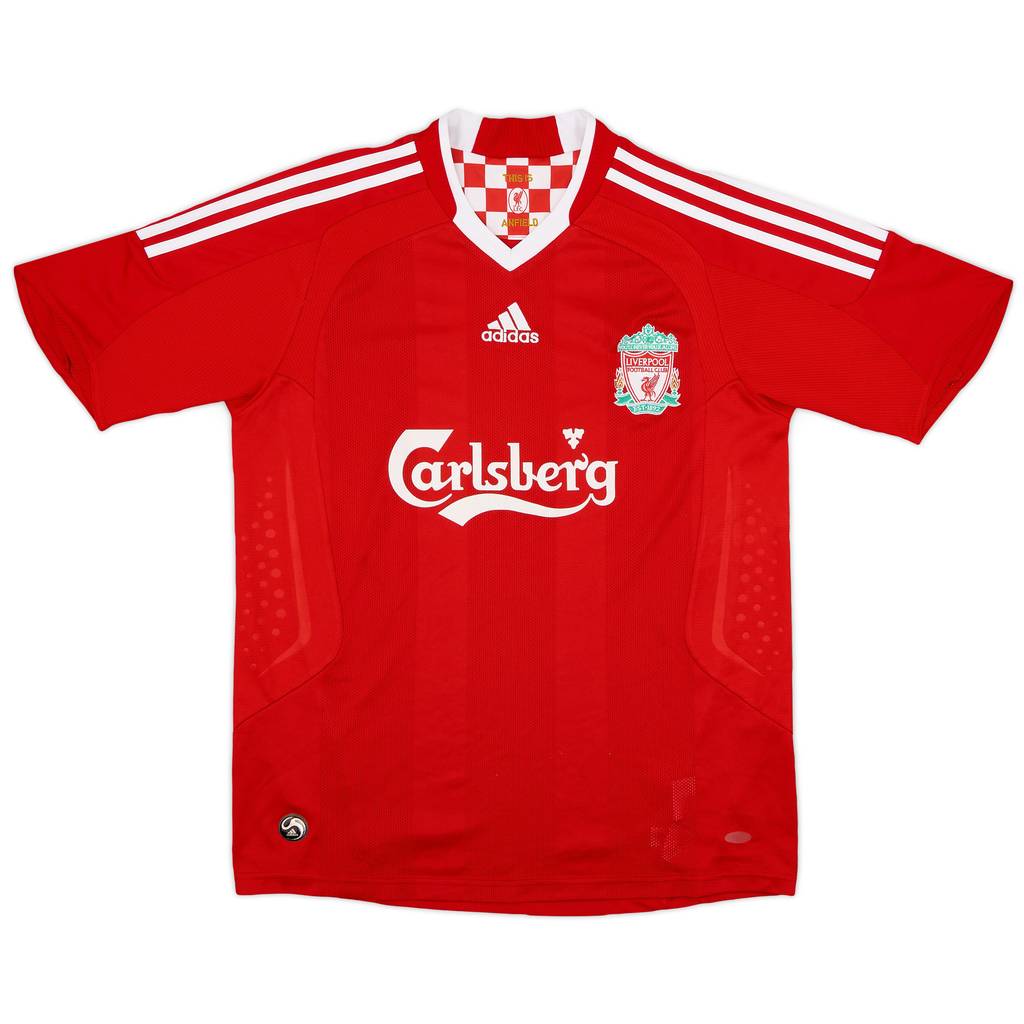 2008-10 Liverpool Home Shirt - 7/10 - (XL.Boys)