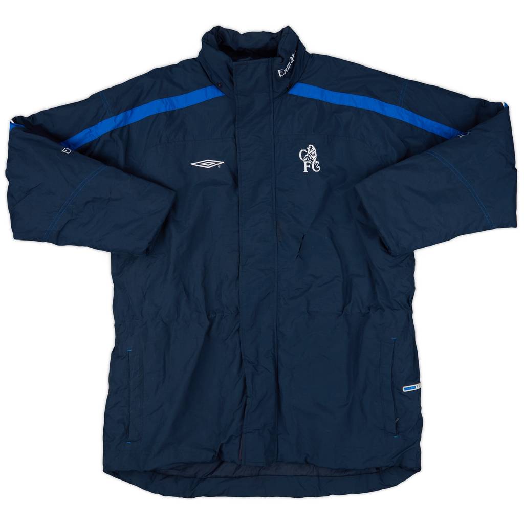 2002-03 Chelsea Umbro Hooded Padded Bench Coat - 6/10 - (M)