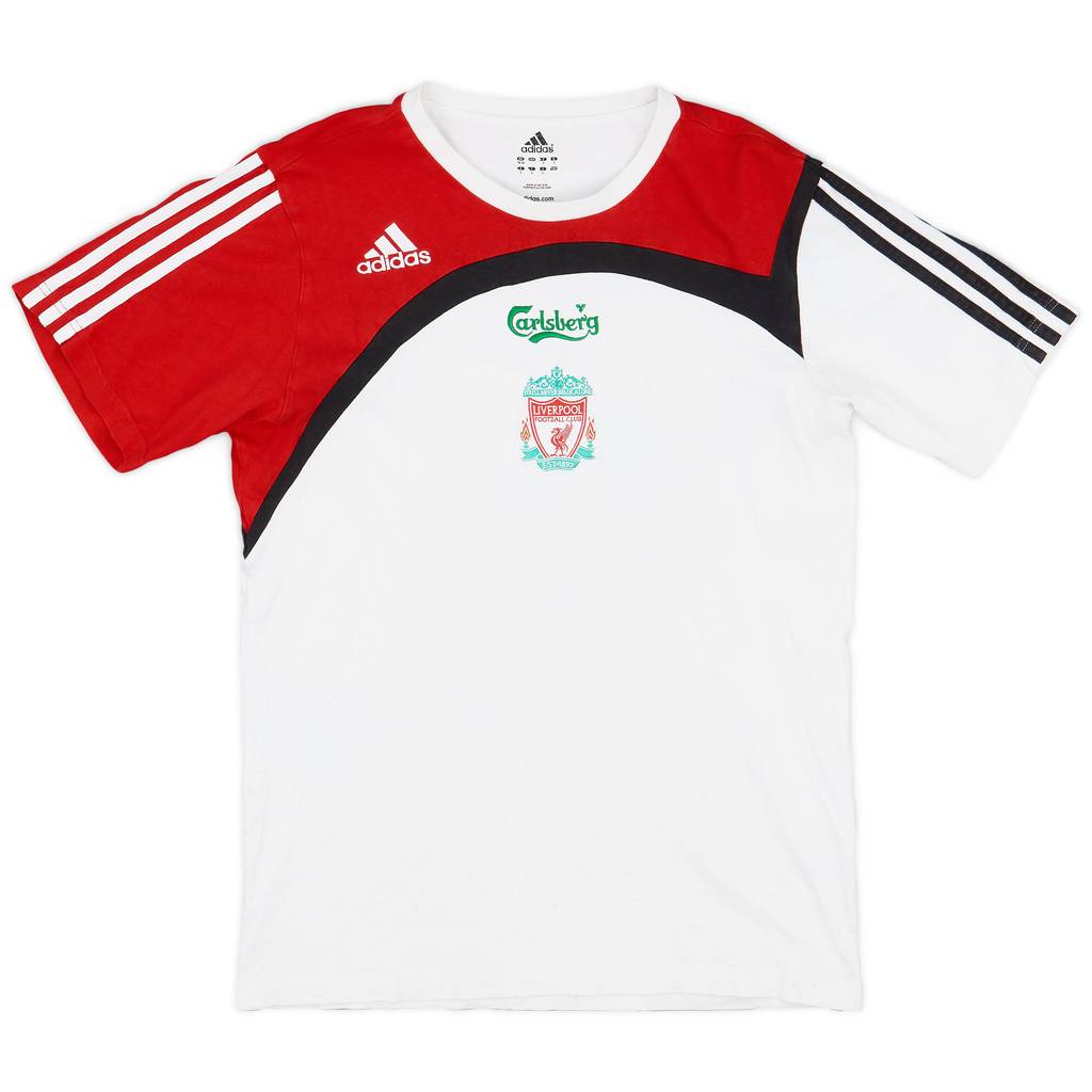 2007-08 Liverpool adidas Cotton Tee - 8/10 - (M)