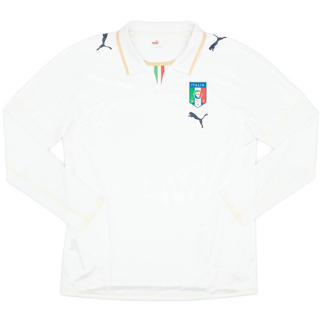 2007-08 Italy Away L/S Shirt - 9/10 - (XL)
