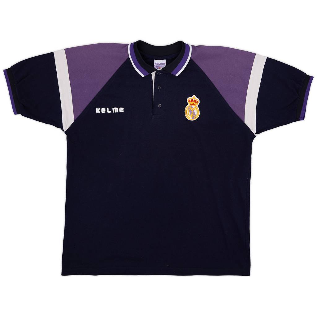 1996-97 Real Madrid Kelme Polo Shirt - 9/10 - (XL)