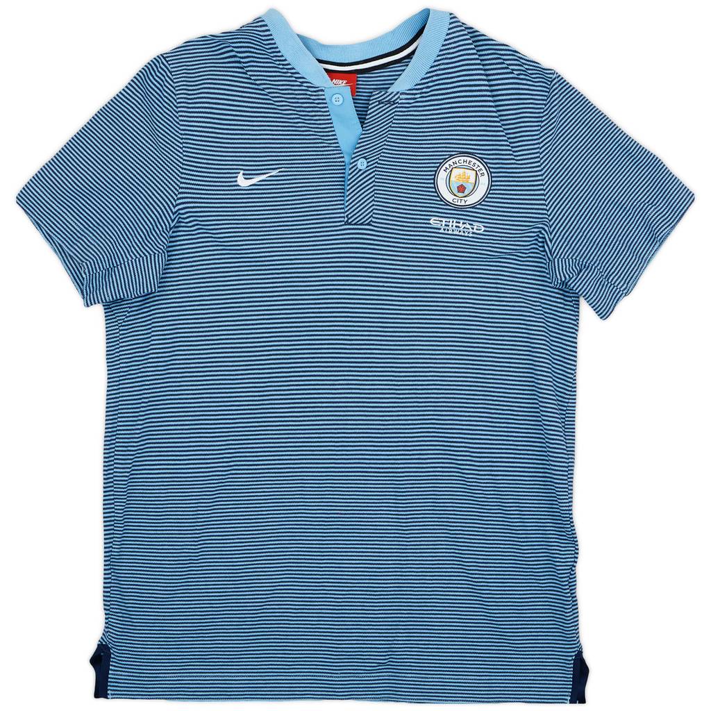 2017-18 Manchester City Nike Polo Shirt - 9/10 - (L)