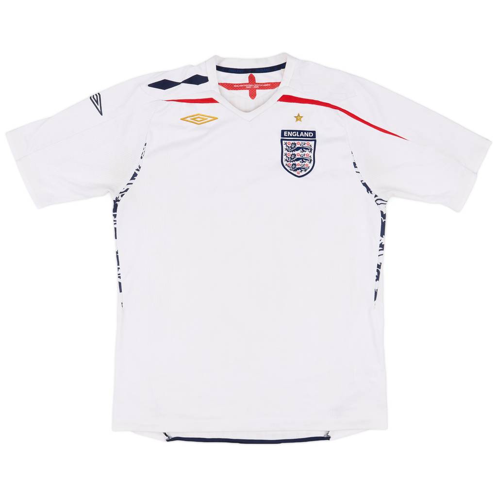 2007-09 England Home Shirt - 6/10 - (L)
