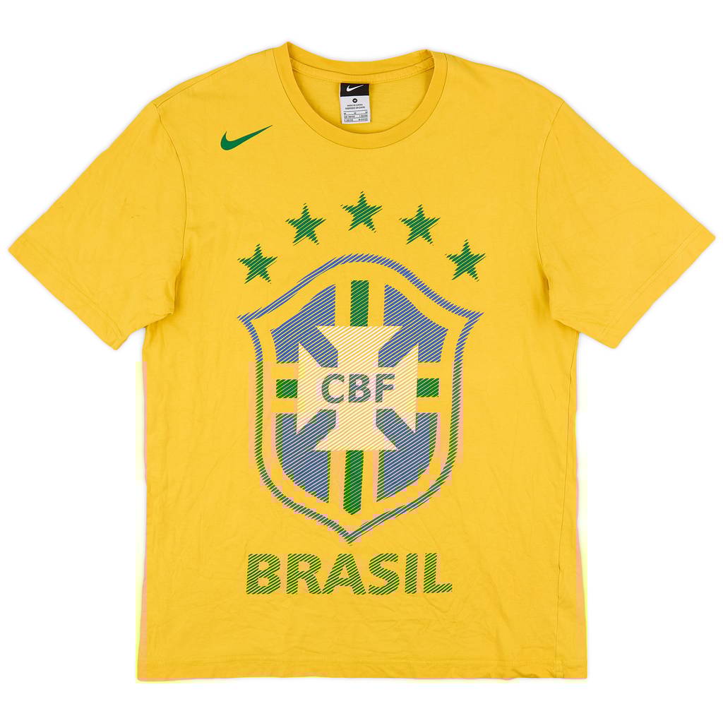 2010-11 Brazil Nike Graphic Tee - 8/10 - (M)