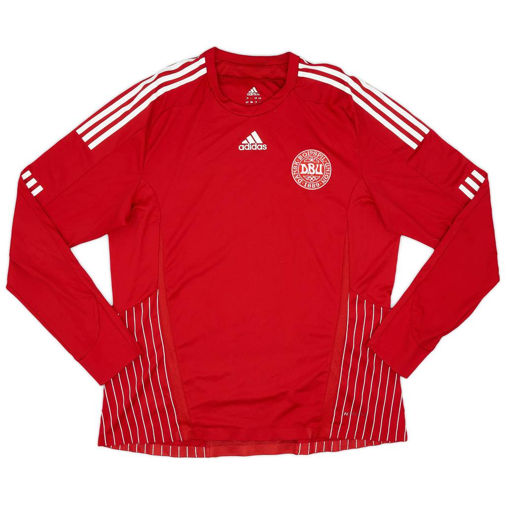 2007-10 Denmark Player Issue Home L/S Shirt - 9/10 - (XL)