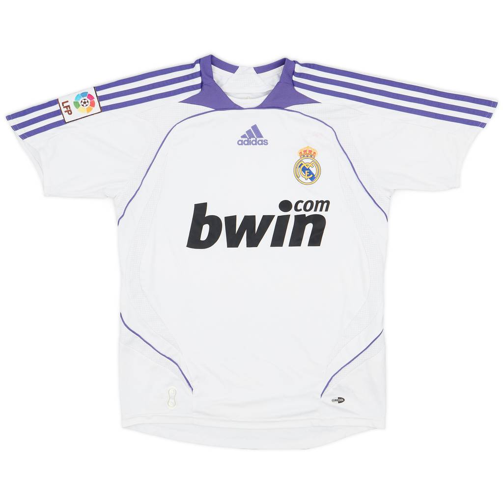 2007-08 Real Madrid Home Shirt - 5/10 - (L.Boys)