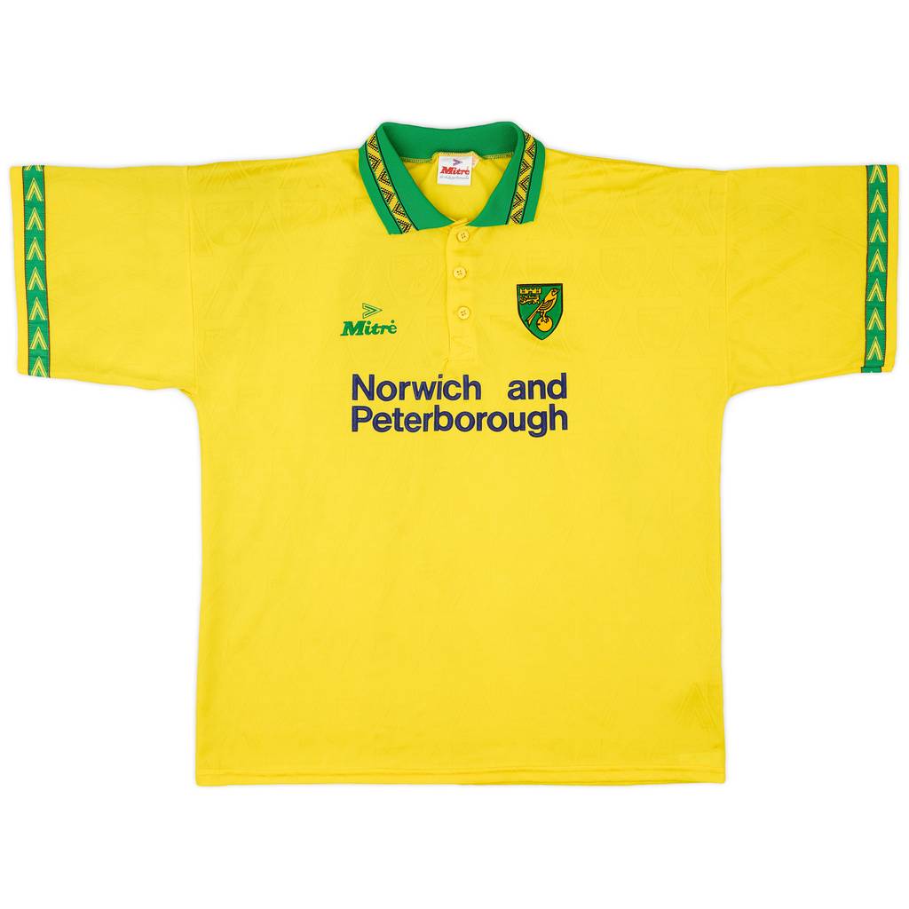 1994-96 Norwich Home Shirt - 8/10 - (XL)
