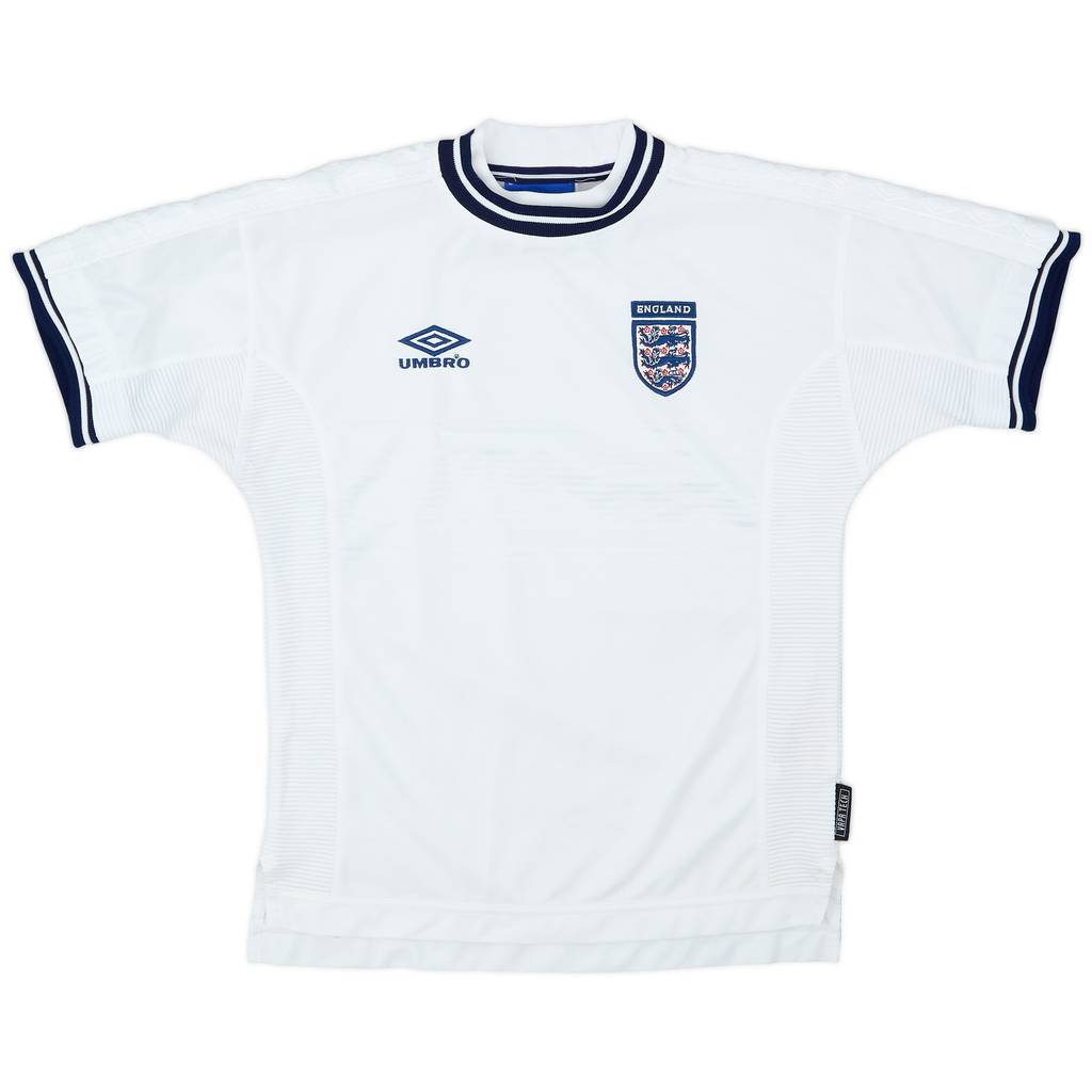 1999-01 England Home Shirt - 9/10 - (L.Boys)