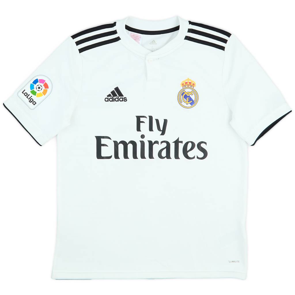 2018-19 Real Madrid Home Shirt - 10/10 - (L.Boys)