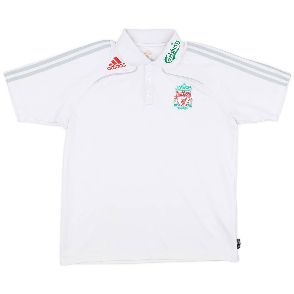 2008-09 Liverpool adidas Polo Shirt - 6/10 - (L)