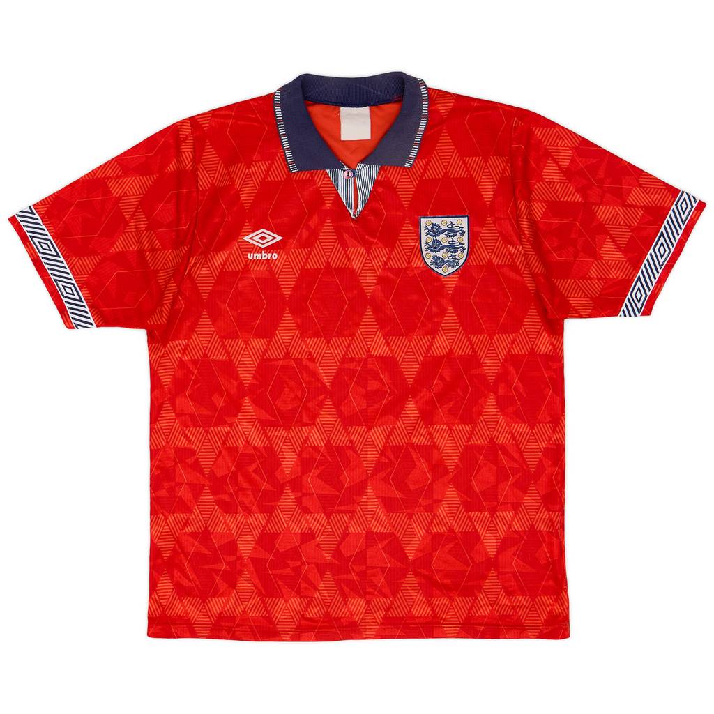 1990-93 England Away Shirt - 8/10 - (M)