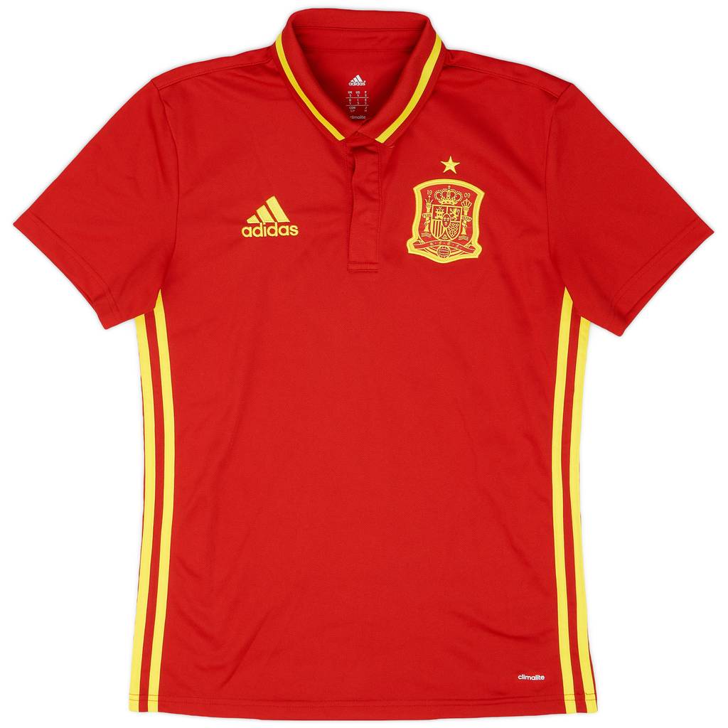 2016-17 Spain adidas Polo Shirt - 9/10 - (S)