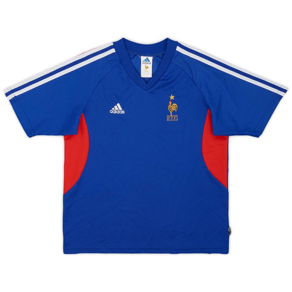 2002-04 France Home Shirt - 8/10 - (M.Boys)