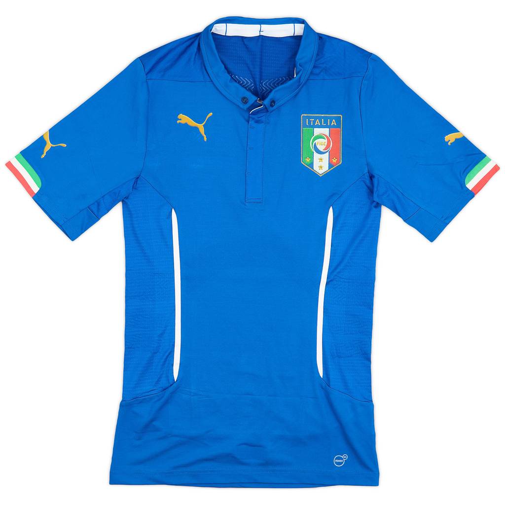 2014-15 Italy Authentic Home Shirt - 9/10 - (L)