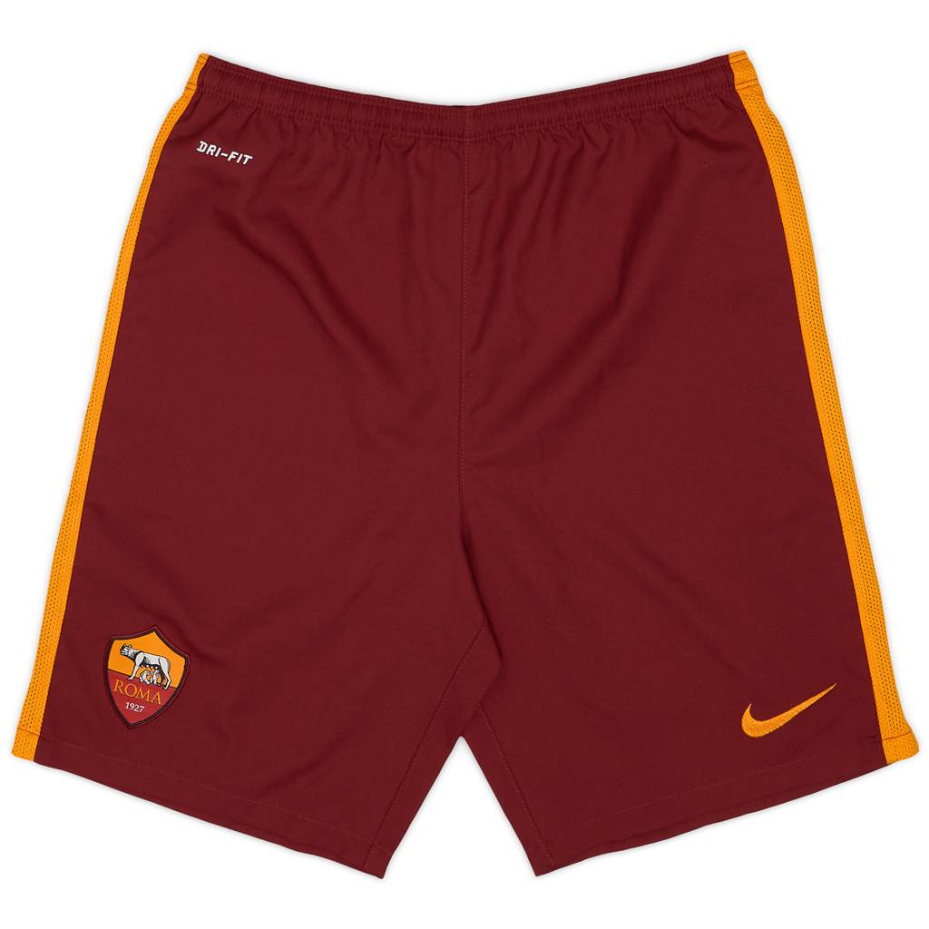 2015-16 Roma Alternate Home Shorts - 10/10 - (L.Boys)