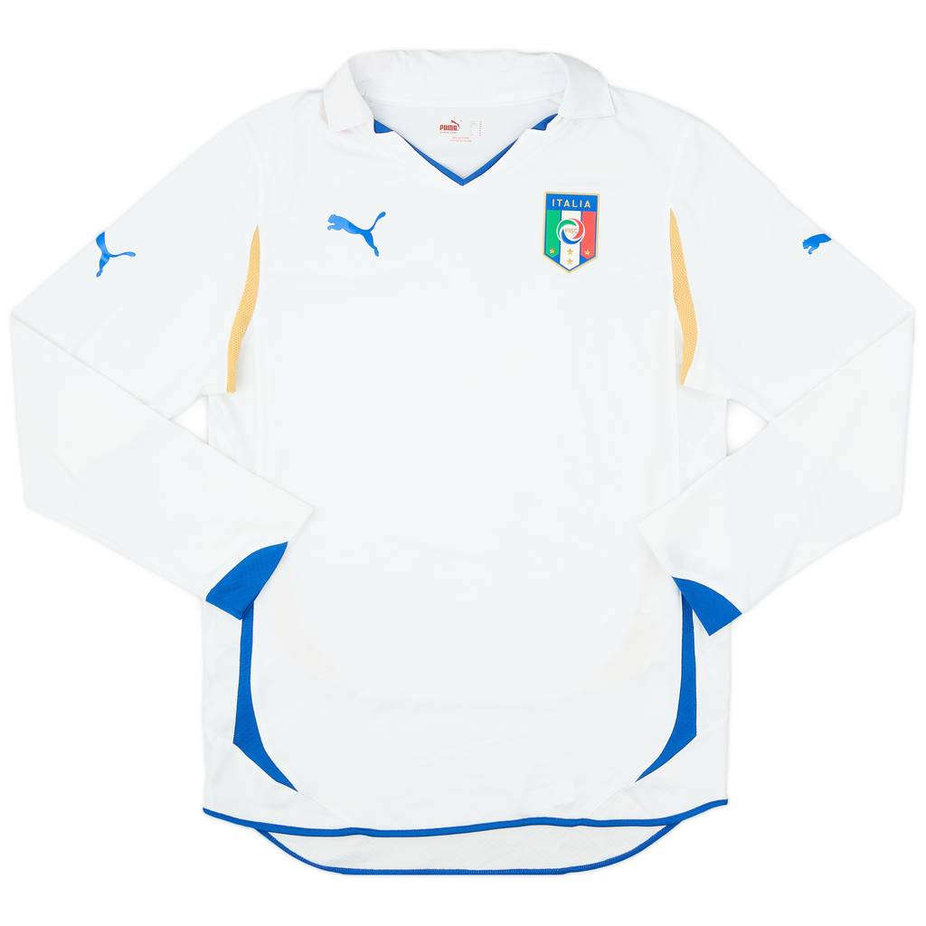 2010-12 Italy Player Issue Away L/S Shirt - 9/10 - (M)
