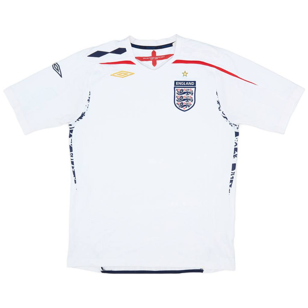 2007-09 England Home Shirt - 7/10 - (L)