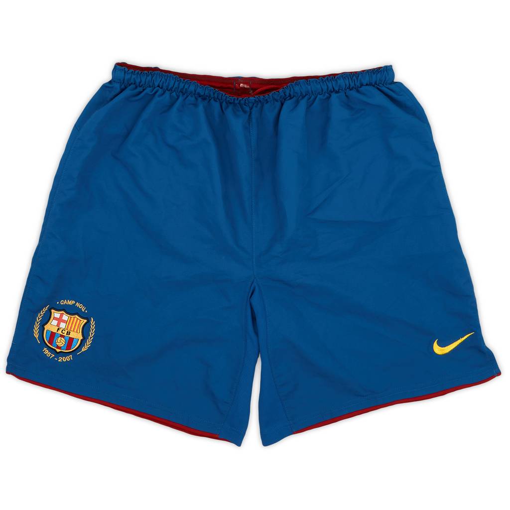 2007-08 Barcelona Home Shorts - 8/10 - (M)