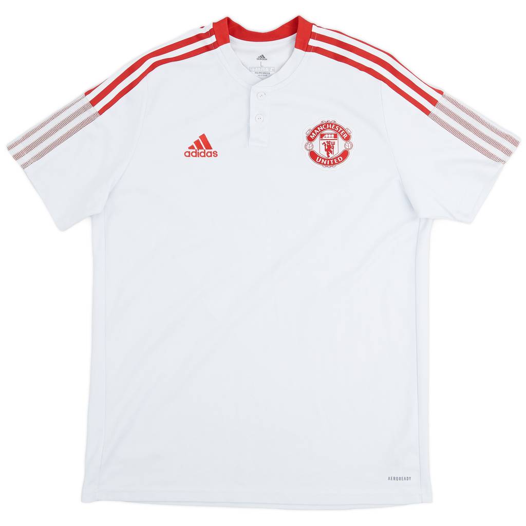 2021-22 Manchester United Polo Shirt - 7/10 - (L)
