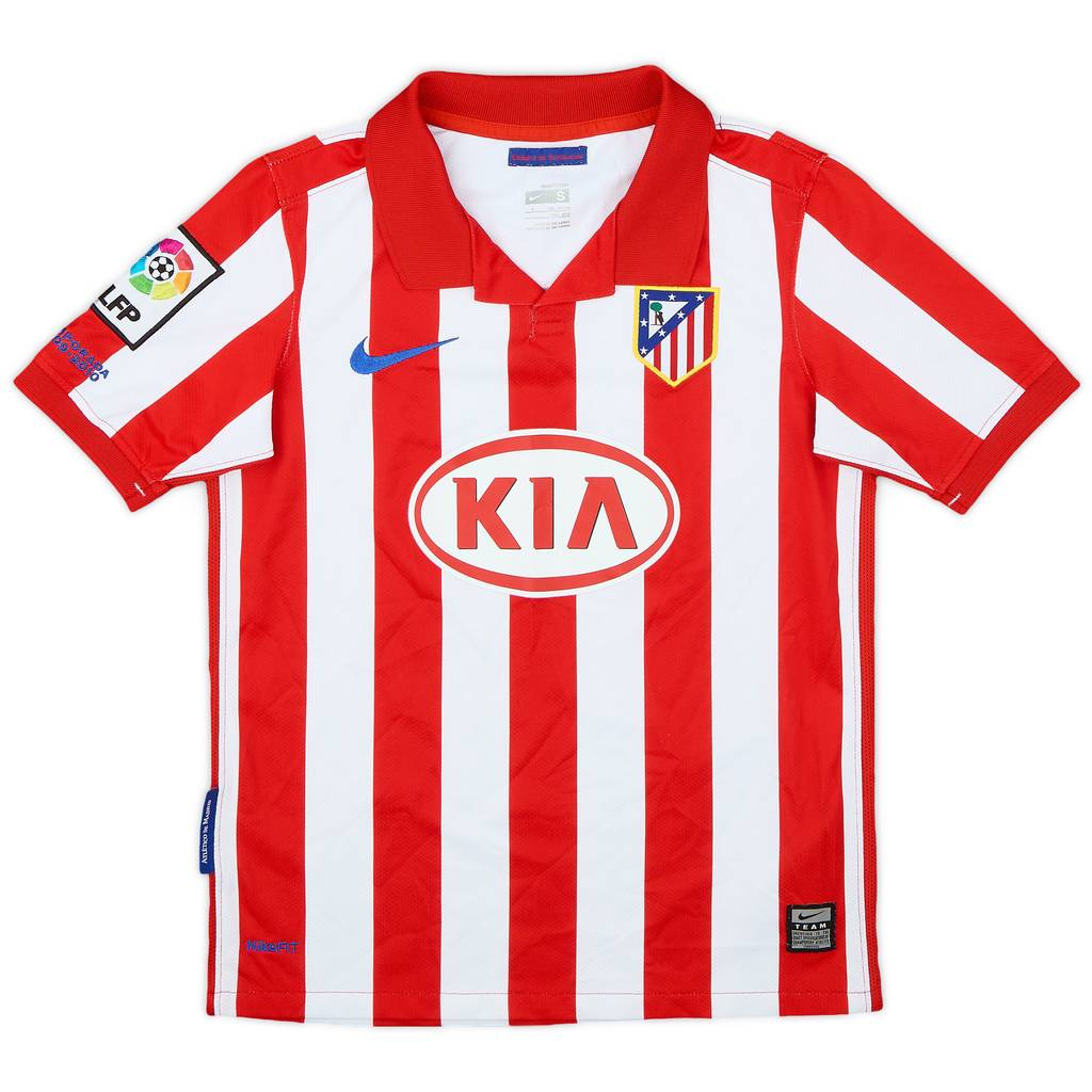 2009-10 Atletico Madrid Home Shirt - 8/10 - (S.Boys)