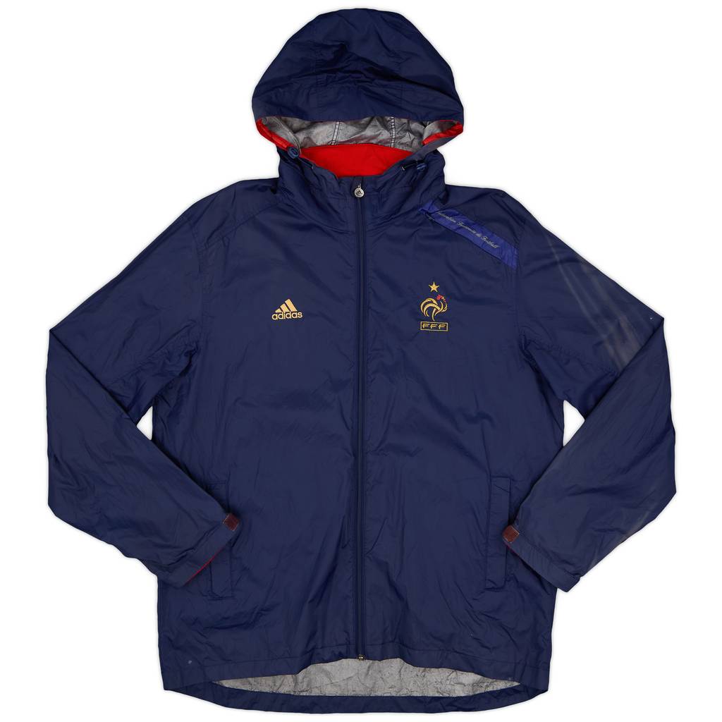 2010-11 France adidas Hooded Rain Jacket - 7/10 - (L)