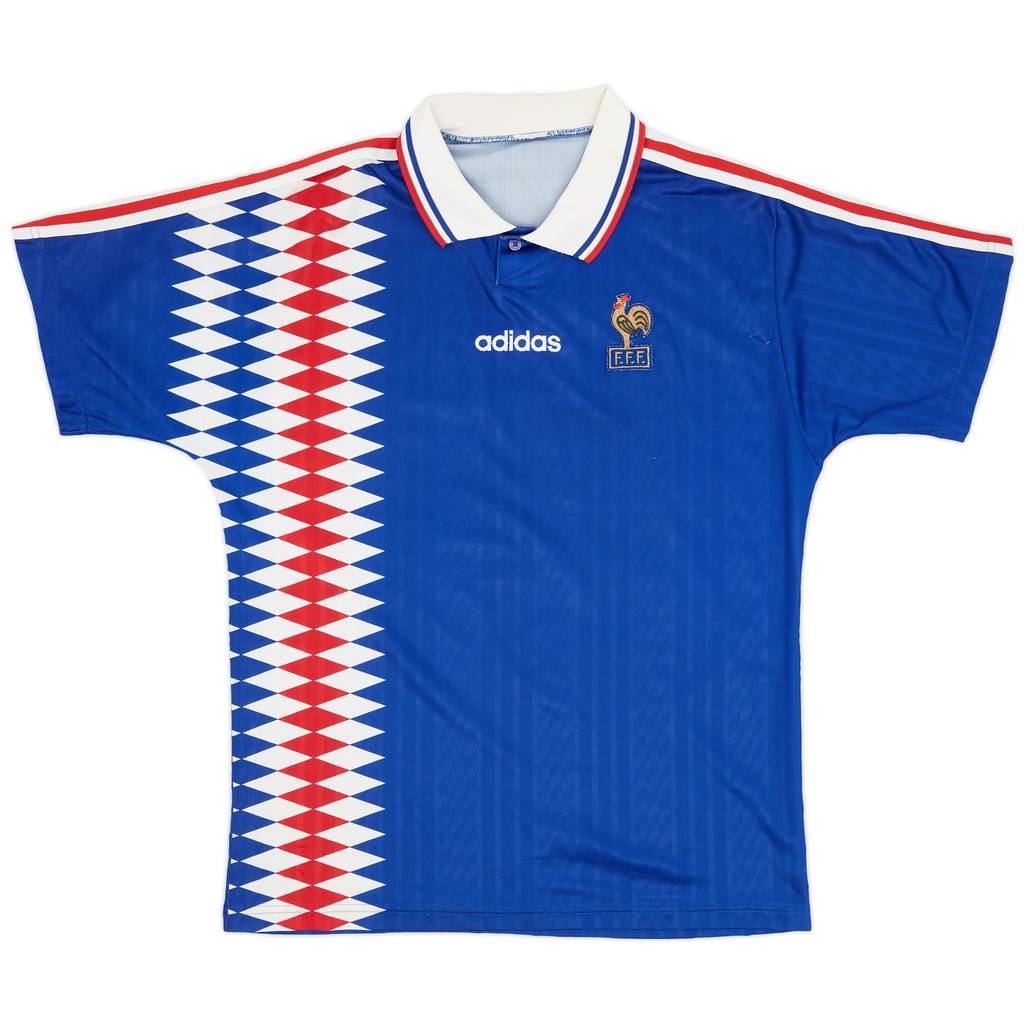 1994-96 France Home Shirt - 9/10 - (L)