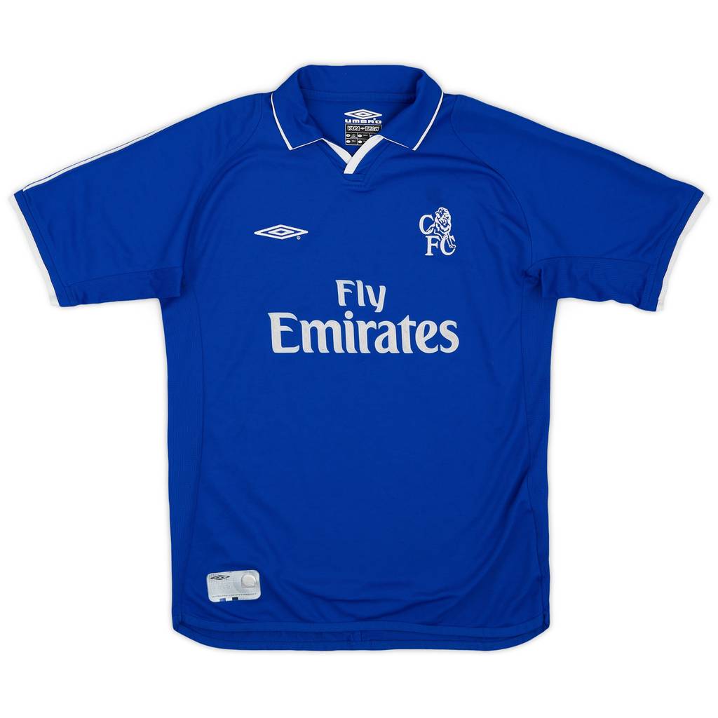 2001-03 Chelsea Home Shirt - 8/10 - (L.Boys)