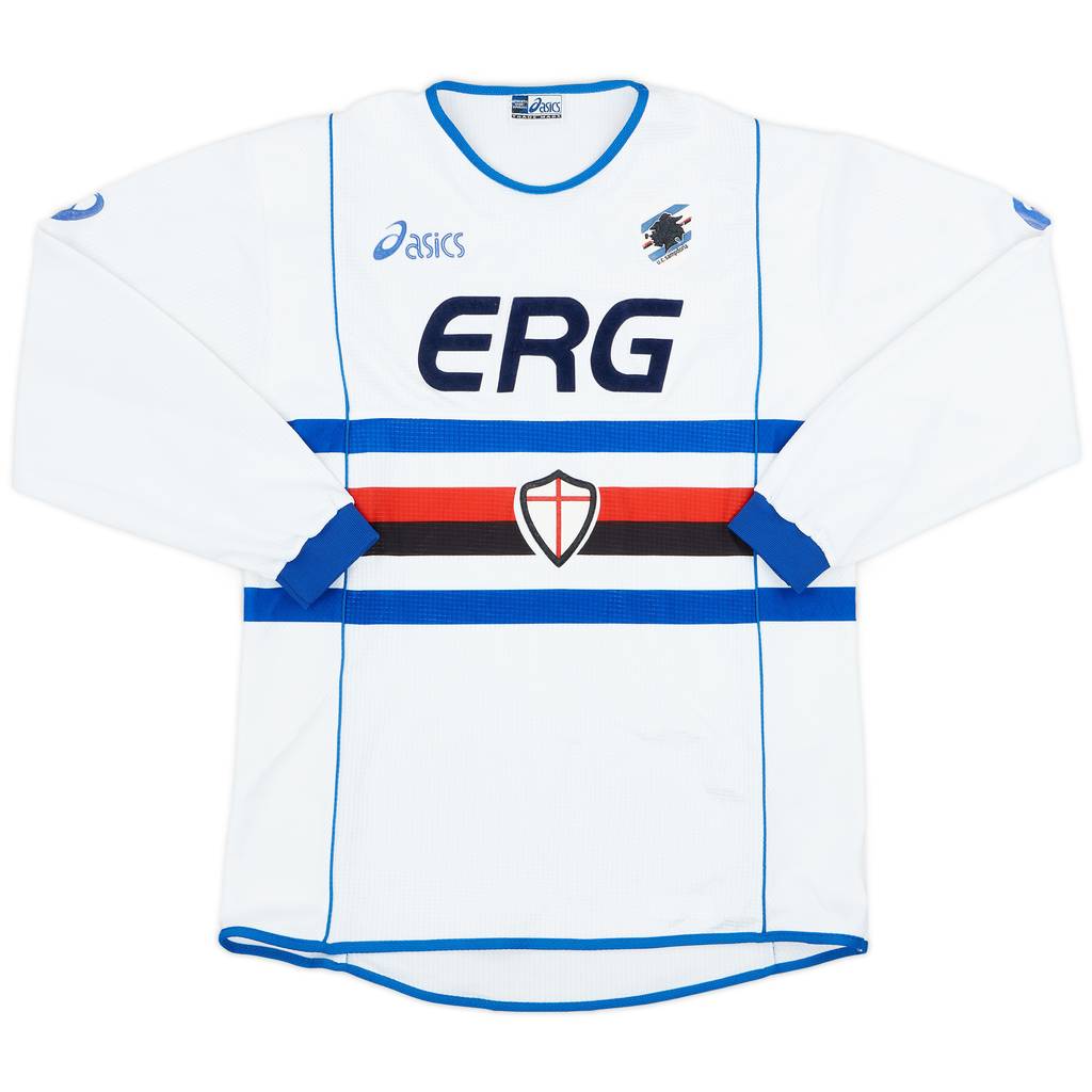 2002-03 Sampdoria Away L/S Shirt - 8/10 - (XL)