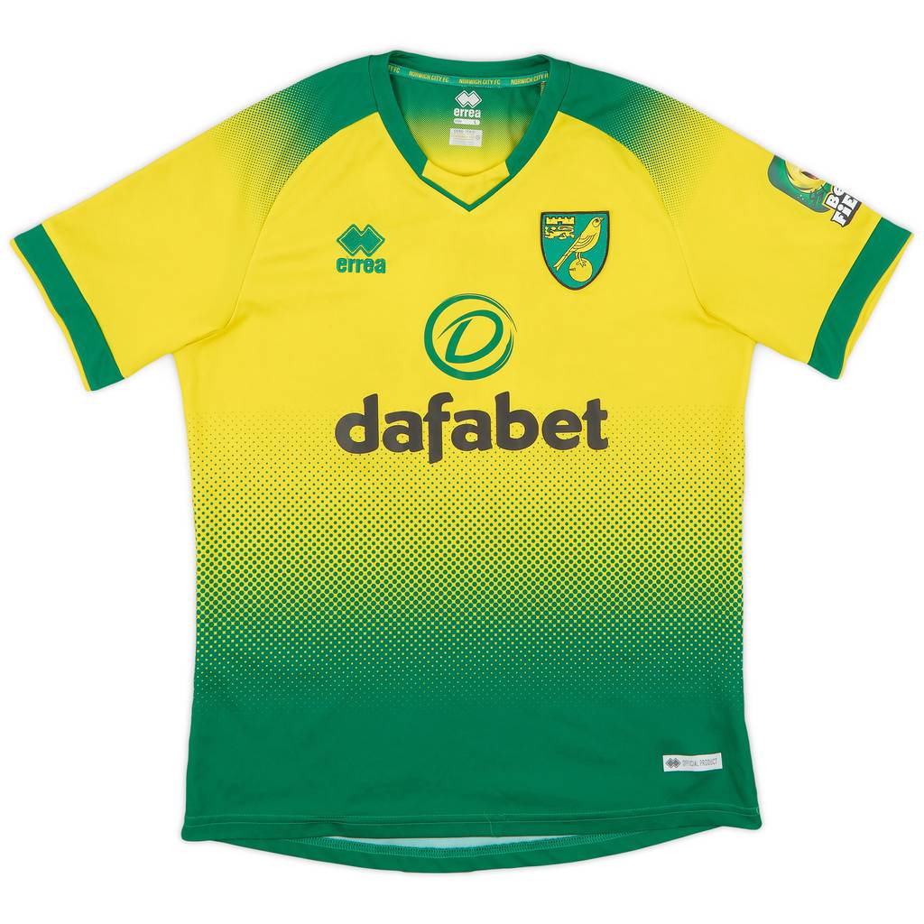 2019-20 Norwich Home Shirt - 8/10 - (L)