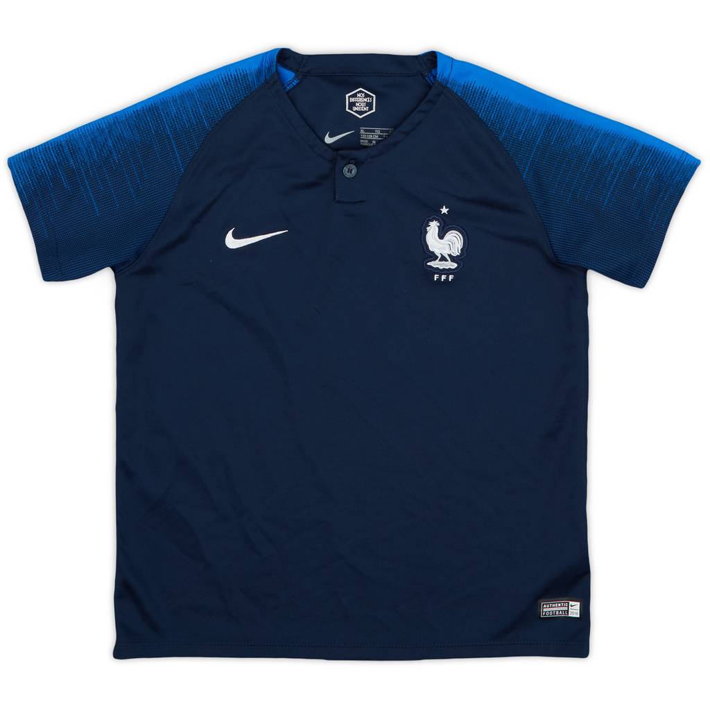 2018 France Home Shirt - 8/10 - (7-8 Years)