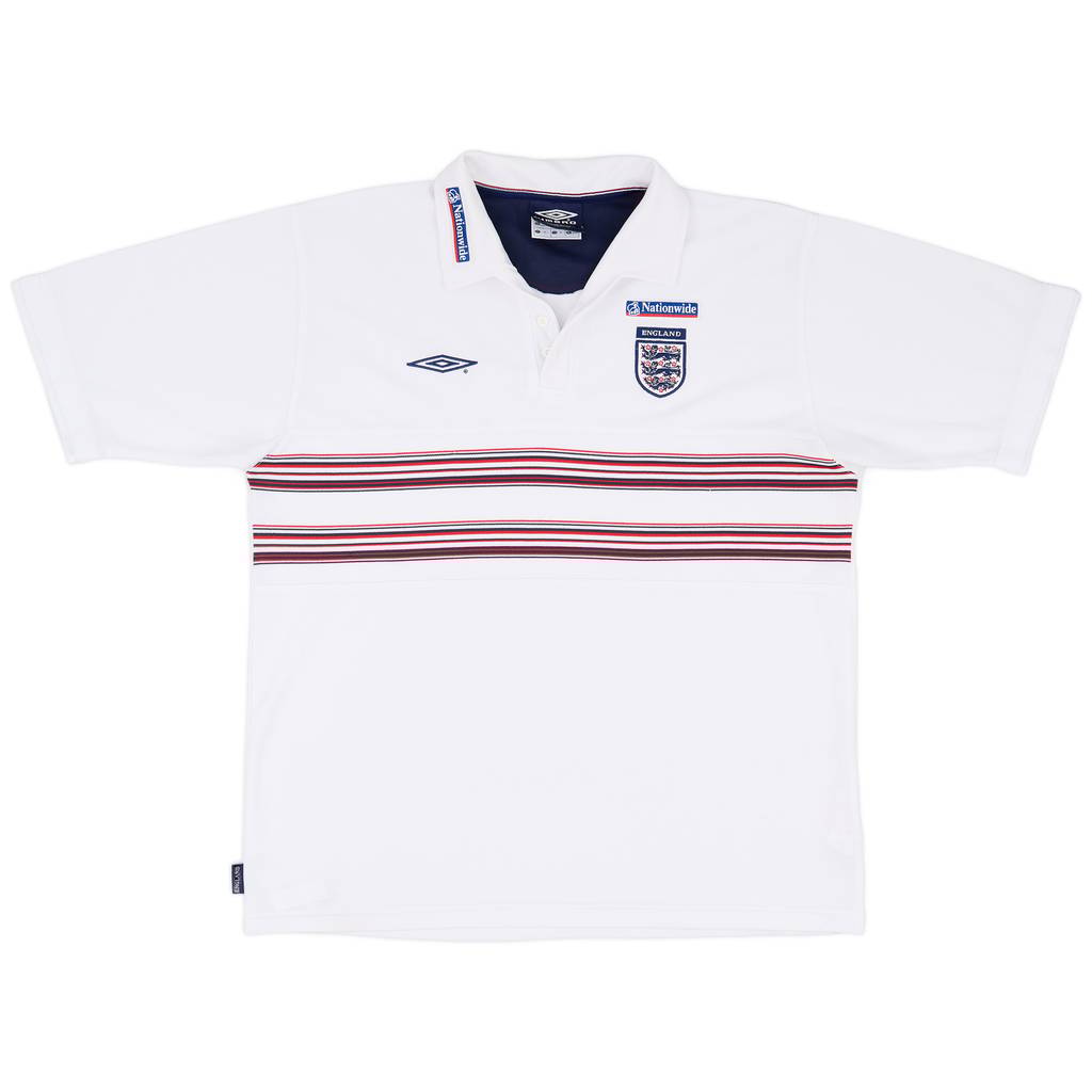2002-03 England Umbro Polo Shirt - 7/10 - (XL)