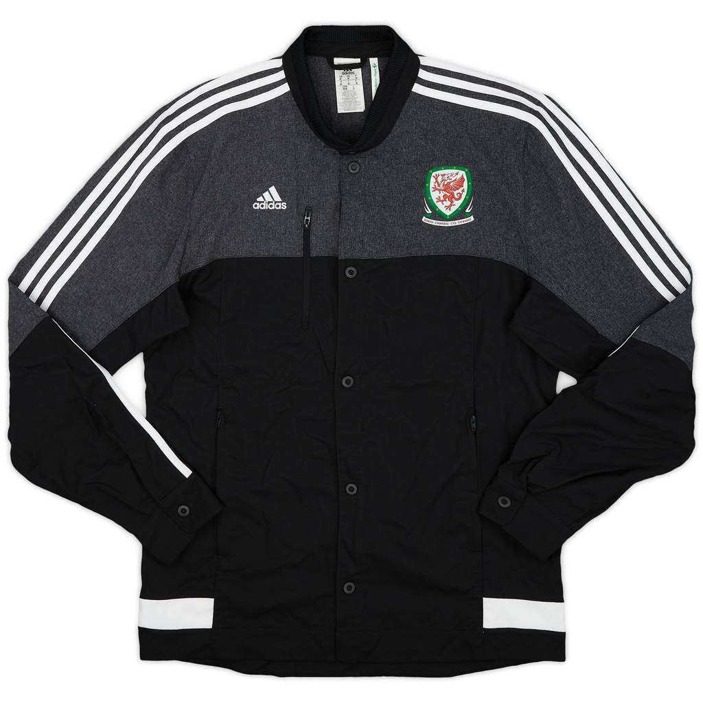 2014-15 Wales adidas Button Up Track Jacket - 9/10 - (M)