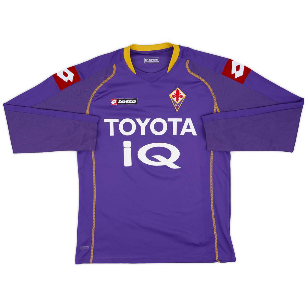 2008-09 Fiorentina Home L/S Shirt - 7/10 - (L)