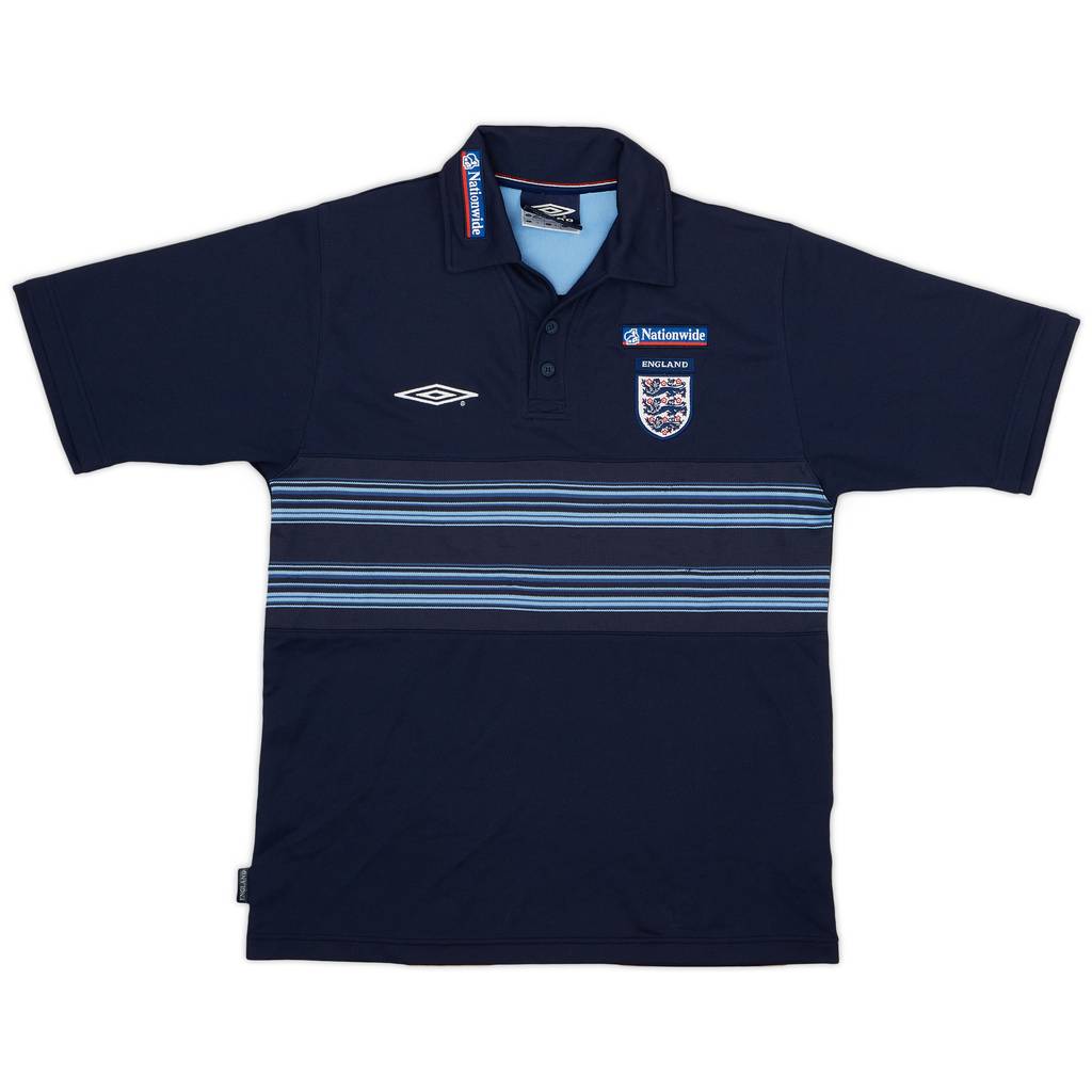 2002-03 England Umbro Polo Shirt - 9/10 - (S)