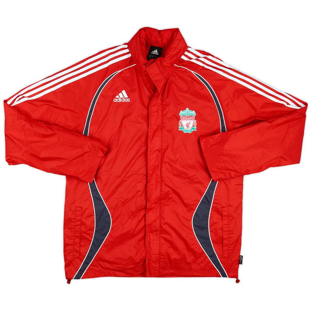 2006-07 Liverpool adidas Hooded Rain Jacket - 10/10 - (M)