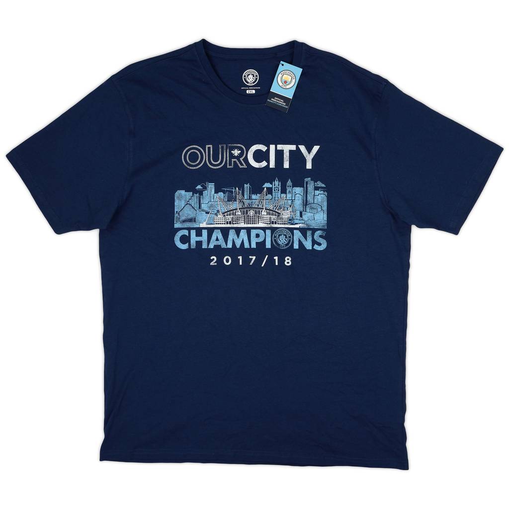2018 Manchester City 'Champions 2017/18' Graphic Tee (XXL)