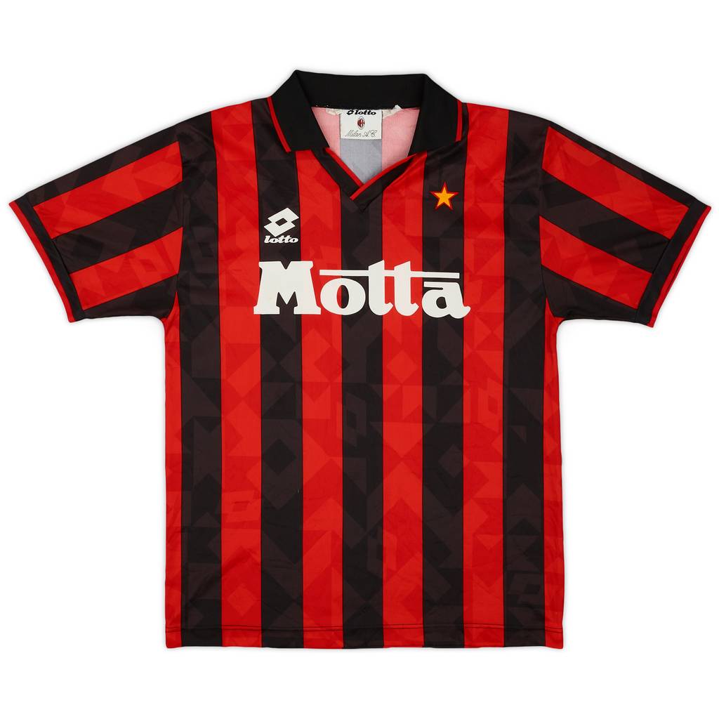 1993-94 AC Milan Home Shirt - 8/10 - (S)