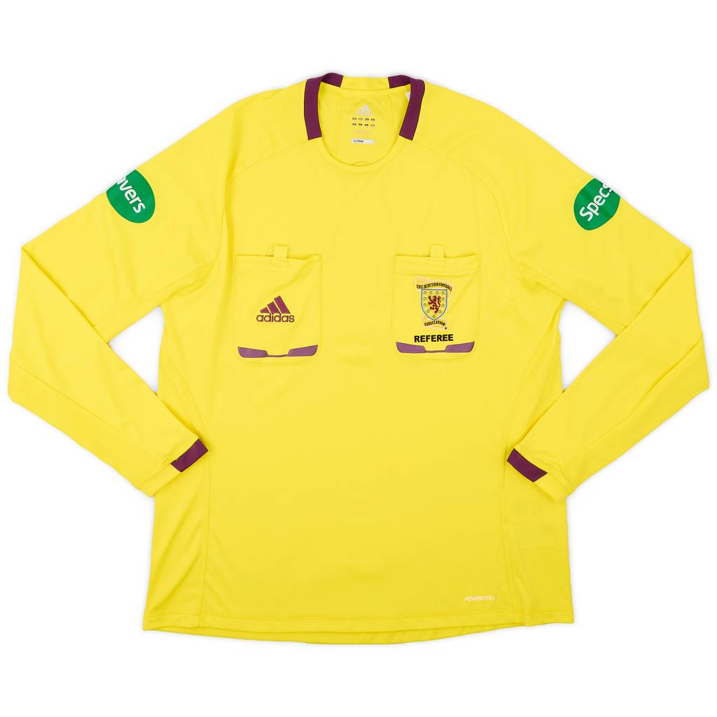 2012-13 Scotland adidas Referee L/S Shirt - 9/10 - (XL)