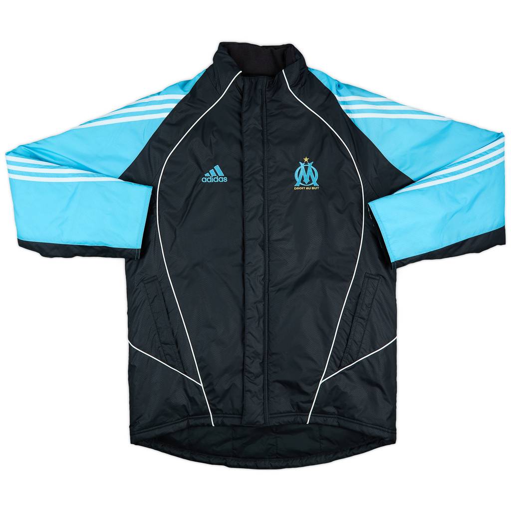 2005-06 Olympique Marseille adidas Padded Bench Coat - 10/10 - (M)