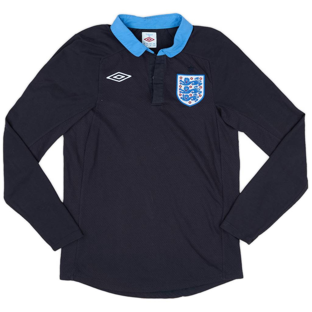 2011-12 England Away L/S Shirt - 9/10 - (S)