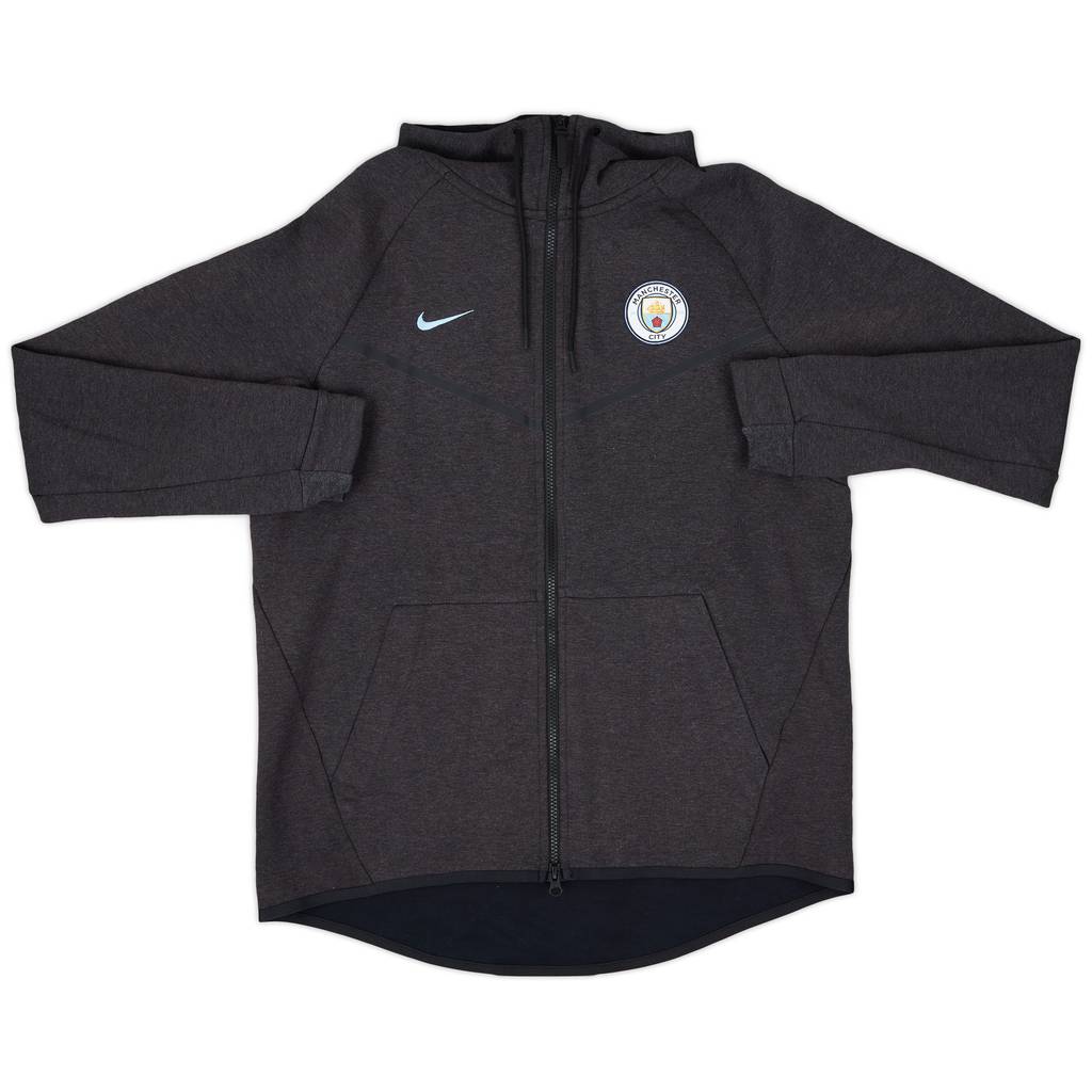 2017-18 Manchester City Nike Hooded Sweat Top - 9/10 - (L)