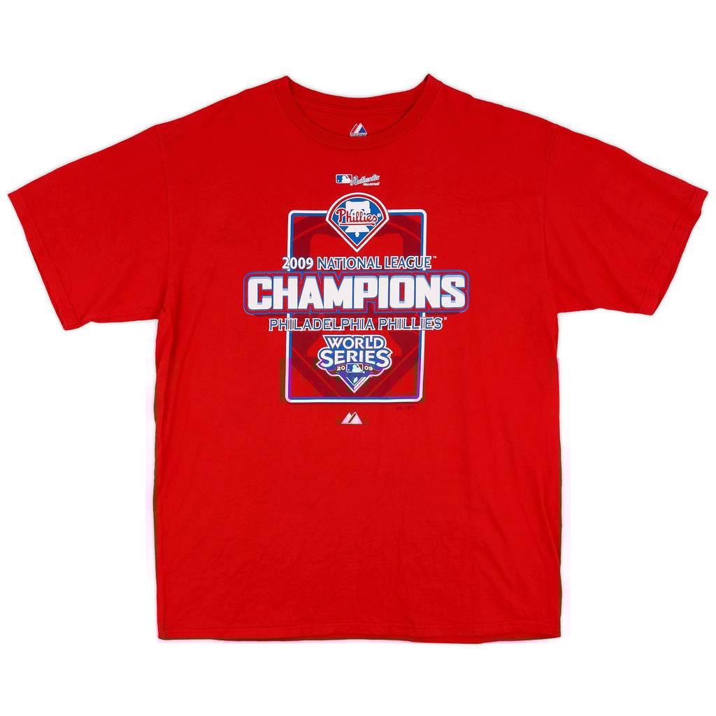 2009 Philadelphia Phillies National League Champions Majestic Tee - 6/10 - (XL)
