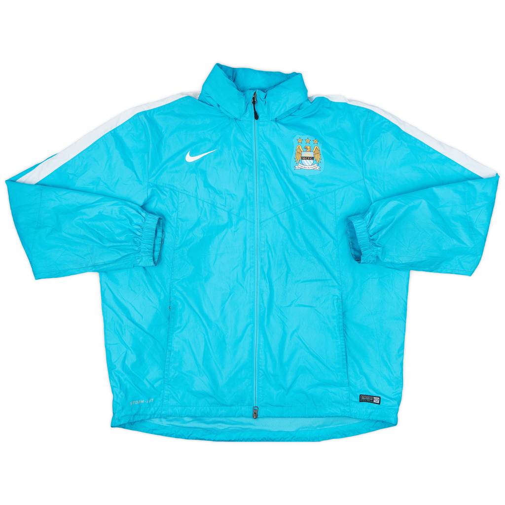 2015-16 Manchester City Nike Hooded Rain Jacket - 7/10 - (XXL)