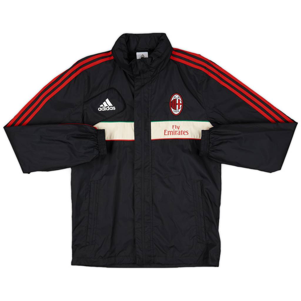 2012-13 AC Milan adidas Hooded Rain Jacket - 9/10 - (S)